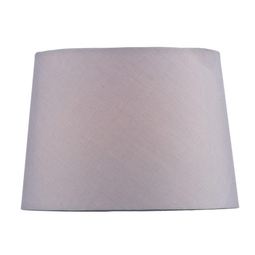 Dar Lighting Wickford Grey Cotton 20cm Tapered Drum Shade Only 