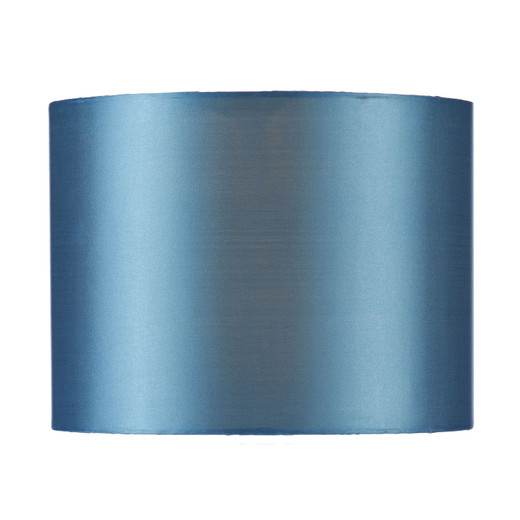 Elsa Blue Faux Silk 25cm Drum Shade Only
