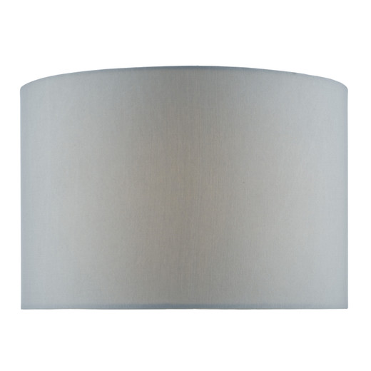 Pamplona Grey Faux Silk 35cm Drum Shade Only