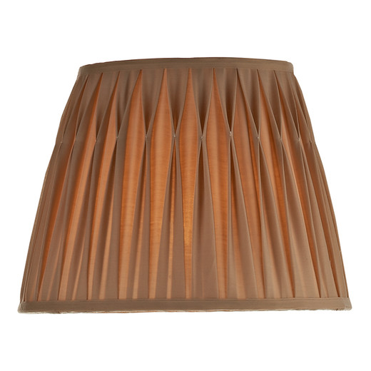 Hatton Gold Faux Silk 43cm Tapered Drum Shade Only