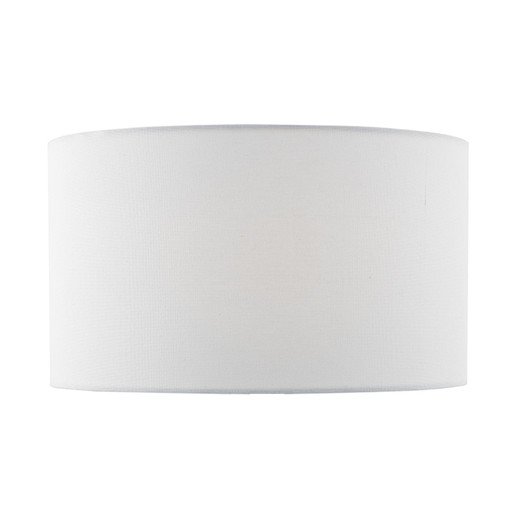 Erebus White Linen 35cm Drum Shade Only