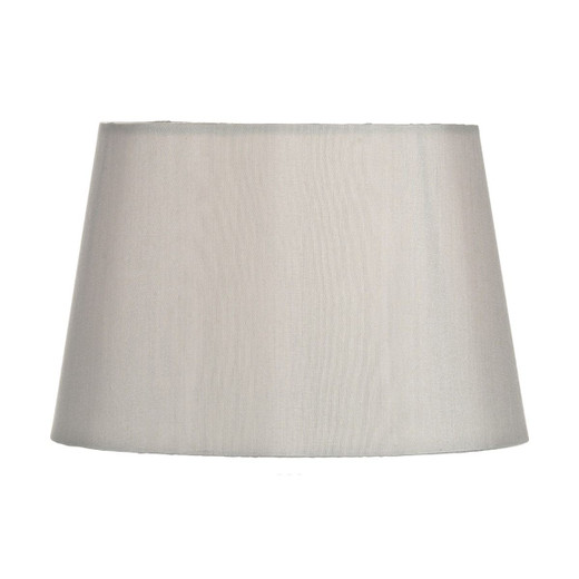 Edith Silver Faux Silk 23cm Tapered Drum Shade Only