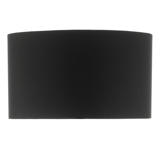 Dar Lighting Coco Black Cotton 42cm Drum Shade Only 