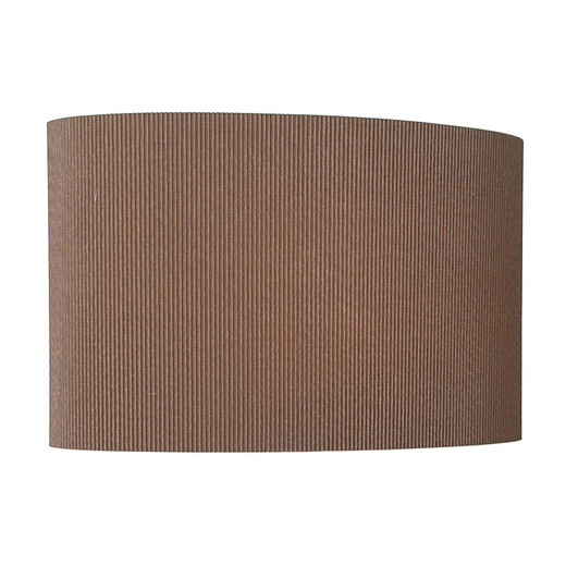 Oporto Brown Cotton 31cm Oval Shade Only