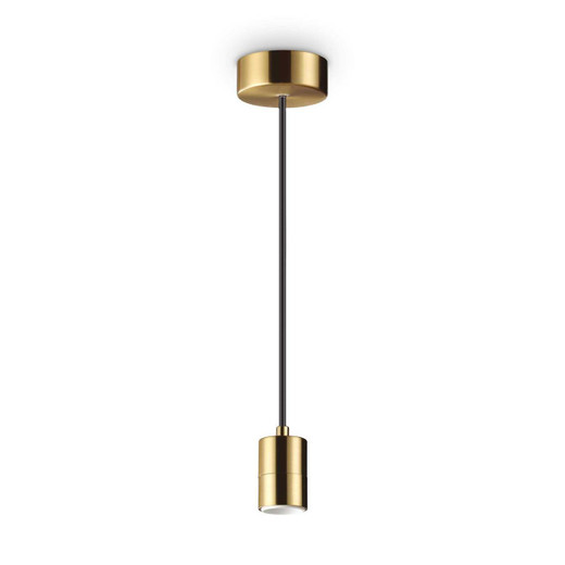 Ideal-Lux Set Up MSP Brushed Brass Easy Fit Pendant Light - Clearance 