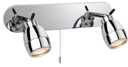 Firstlight Products Marine 2 Light Chrome Adjustable IP44 Spotlight - Clearance 
