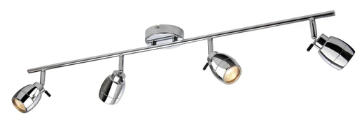 Firstlight Products Marine 4 Light Chrome Adjustable IP44 Bar Spotlight - Clearnace 