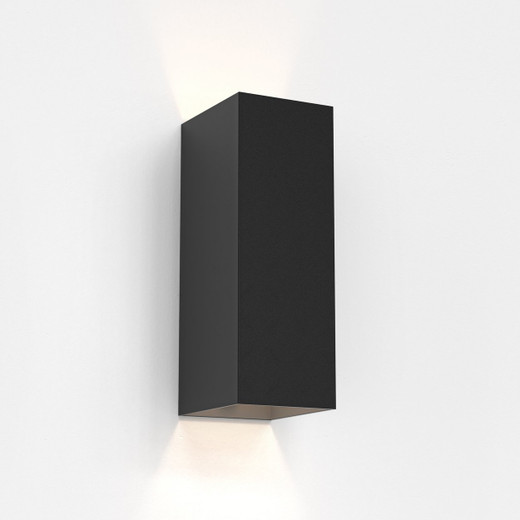 Oslo Black 25.5cm LED IP65 Outdoor Wall Light