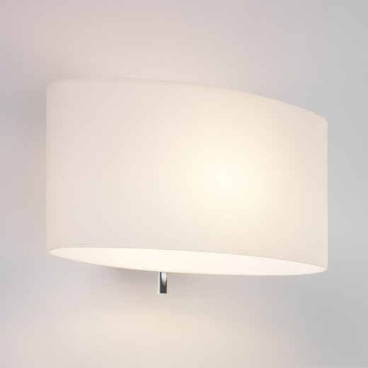 Tokyo White Glass Switched Wall Light
