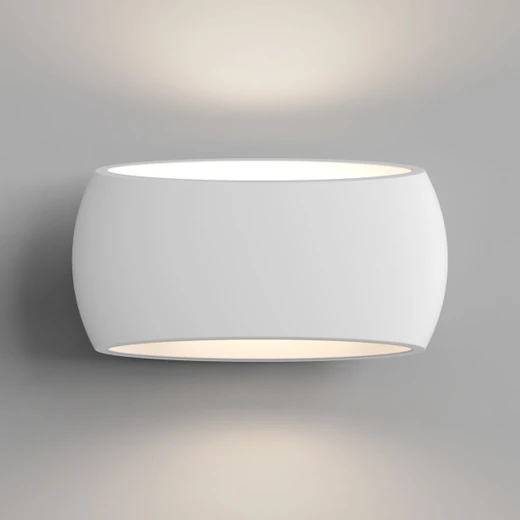 Aria White Plaster Wall Light