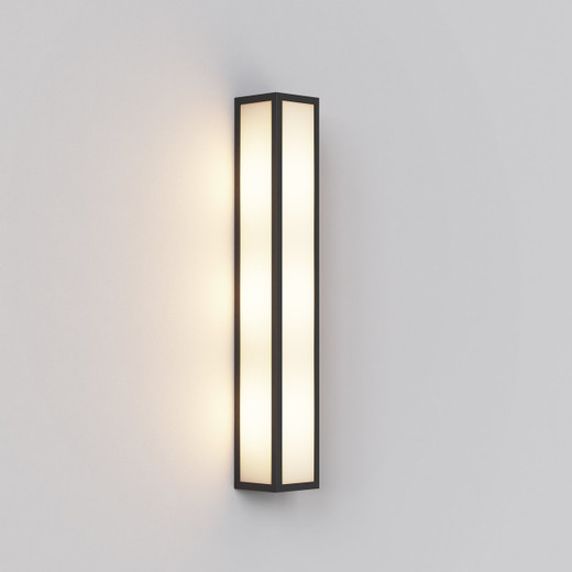 Salerno 3 Light Black 52cm IP44 Outdoor Wall Light