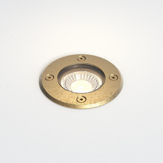 Gramos Solid Brass IP65 Round Ground Recessed Light