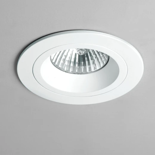 Taro Matt White Round Fire-Rated Recessed Ceiling Light