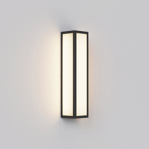 Salerno Black IP44 LED Outdoor Wall Light