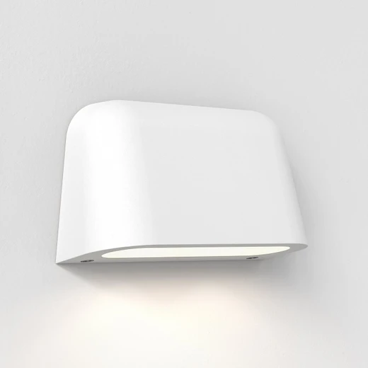 Mast Twin 2 Light White Concrete IP44 Coastal Wall Light
