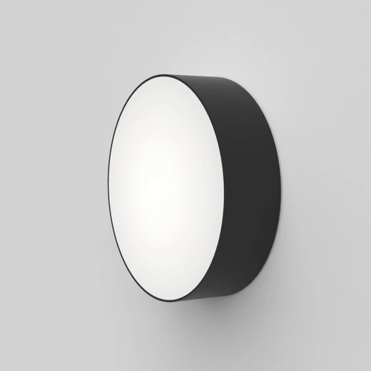 Kea Black 25cm LED IP65 Outdoor Wall or Ceiling Light