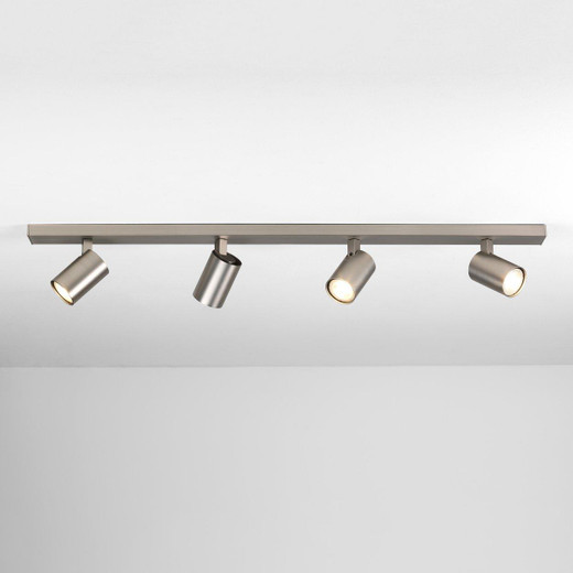 Astro Lighting Ascoli 4 Light Bar Matt Nickel Adjustable Bar Ceiling Spotlight 