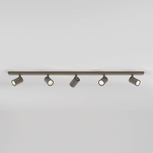 Astro Lighting Ascoli 5 Light Bar Bronze Adjustable Bar Ceiling Spotlight 