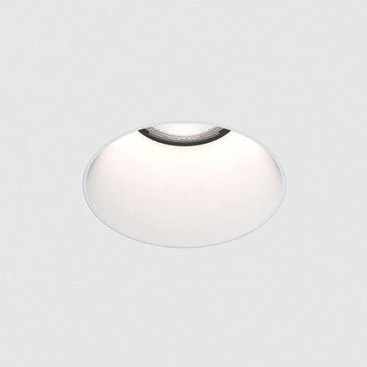Void Matt White 8cm IP65 Recessed Bathroom Ceiling Light