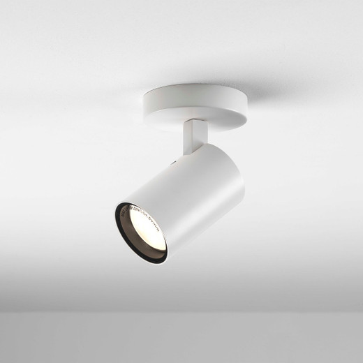 Aqua Matt White Adjustable IP44 Bathroom Ceiling Spotlight