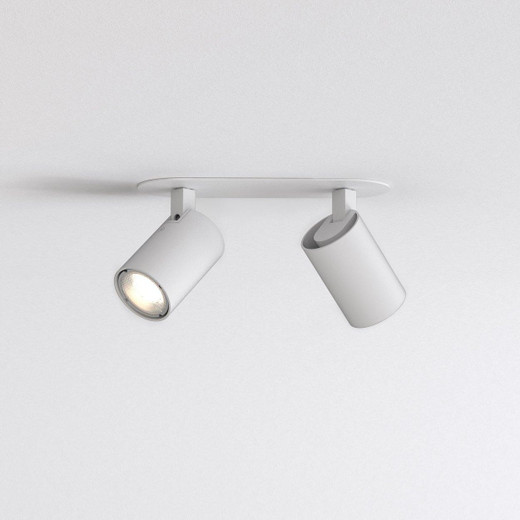 Astro Lighting Ascoli 2 Light Twin White Adjustable Recessed Ceiling Spotlight 