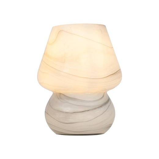 Oaks Lighting Enoki Grey Marble Table Lamp 
