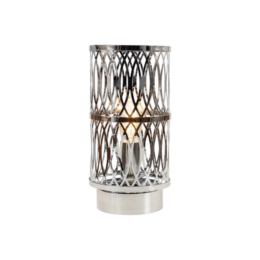 Oaks Lighting Camena Metal Chrome Plate Table Lamp 