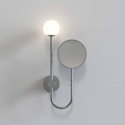 Orb 3 Light Polished Chrome with White Diffuser IP44 Bathroom Mirror Light