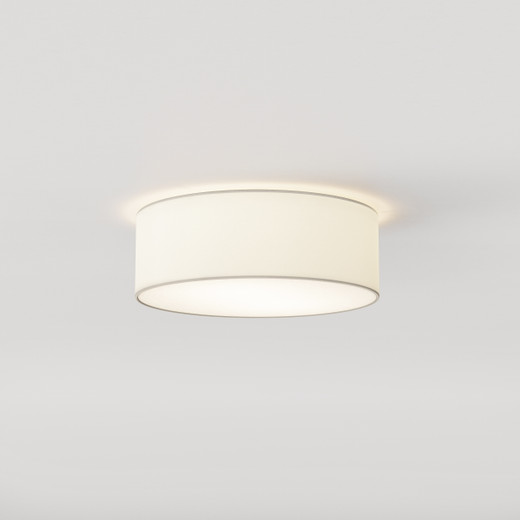 Cambria 2 Light White Shaded 38cm Flush Ceiling Light