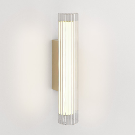 io Matt Gold 3000K 42cm LED IP44 Bathroom Wall Light