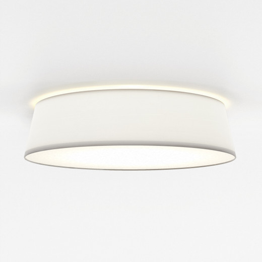 Fife 3 Light White Shade Flush Ceiling Light