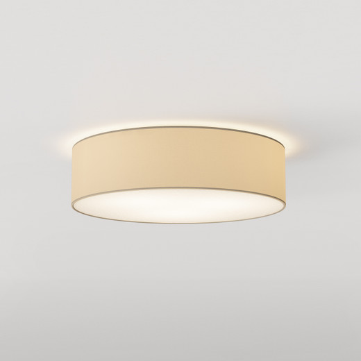 Cambria 3 Light Putty 48cm Shaded Flush Ceiling Light