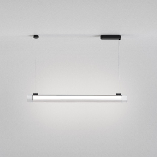 io Matt Black 3000K 1m LED Bar Pendant Light
