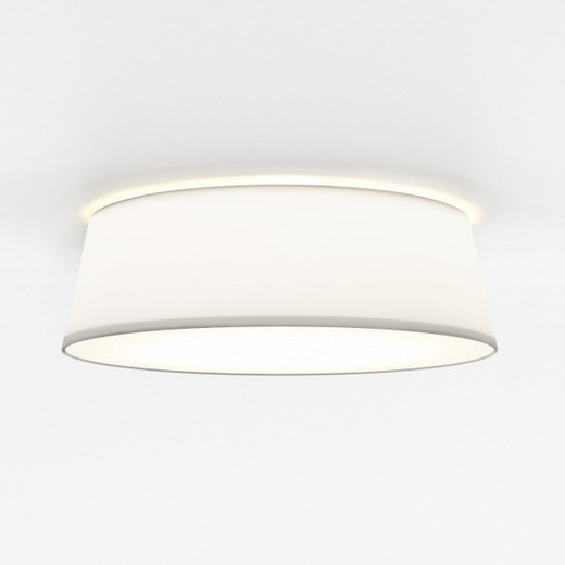 Fife 2 Light White Shade Flush Ceiling Light