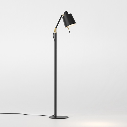 Edward Matt Black and Gold Base Only Floor Lamp