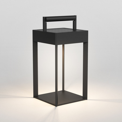 Kuro Black USB and Solar-Powered 25cm LED Portable Light