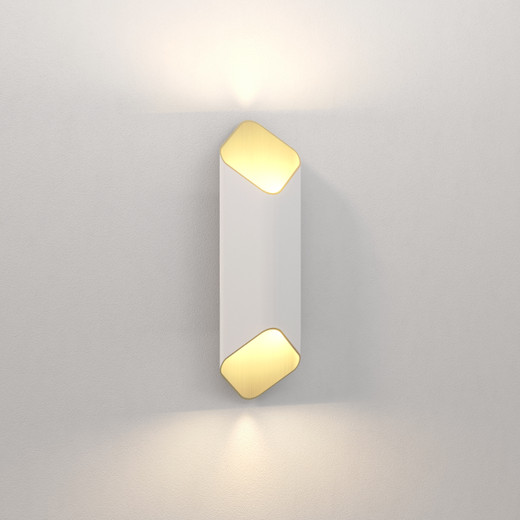 Ako Matt White and Gold 42cm LED Wall Light