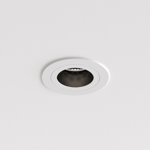 Pinhole Matt White Round Fire-Rated IP65 Recessed Bathroom Ceiling Light