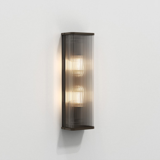 Avignon 2 Light Bronze Square Wall Light