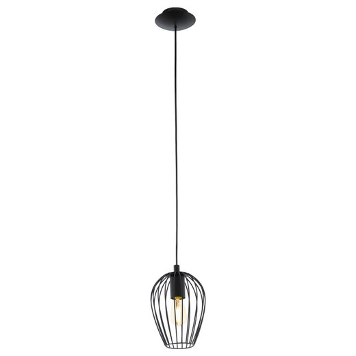 Eglo Lighting Newtown Black Finish Small Pendant Light