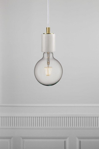 Nordlux Siv White with Brass Detail Pendant Light