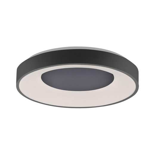 Leuchten Direkt ANIKA Black Halo Remote Control Dimmable LED 50cm Wall or Ceiling Light