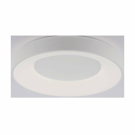 Leuchten Direkt ANIKA White Halo Remote Control Dimmable LED 70cm Wall or Ceiling Light
