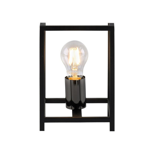 Leuchten Direkt FABIO Black Sqaure Frame Table Lamp