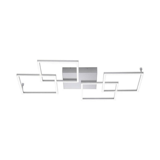 Paul Neuhaus INIGO 4 Light Satin Chrome Dimmable Ceiling Light