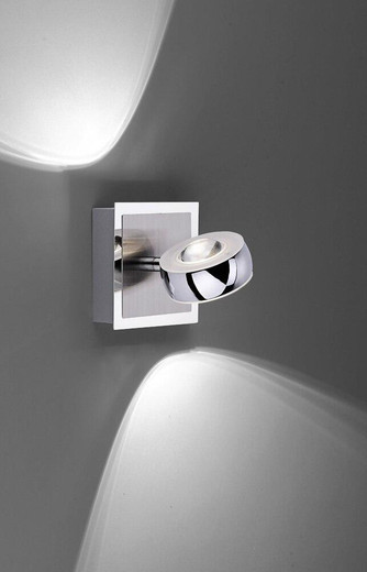 OPTI 2 Light Satin Chrome Dimmable Colour Change  Smart Wall Light OPTI 2 Light Satin Chrome Dimmable Colour Change  Smart Wall Light