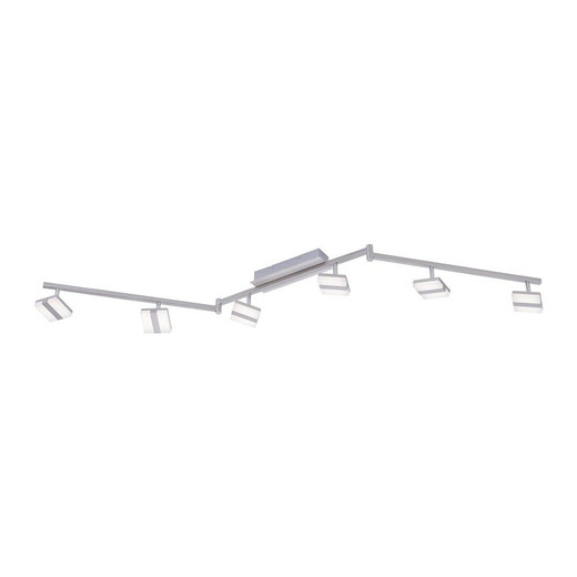 Leuchten Direkt Ls-SABI 6 Light Steel Ceiling Light