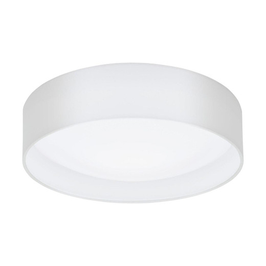 Eglo Lighting Pasteri White with Fabric Shade Ceiling Light