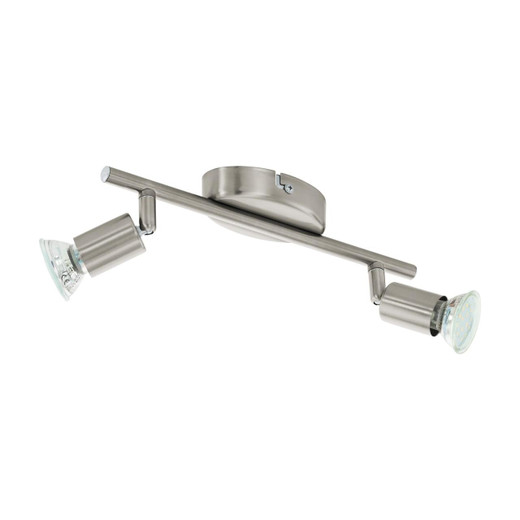 Eglo Lighting Buzz-LED 2 Light Satin Nickel Bar Spotlight