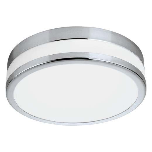 Eglo Lighting LED Palermo 225 Chrome with Satin Glass Wall and Ceiling Light